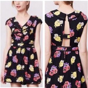 Anthropologie Elevenses Lexa Floral Romper